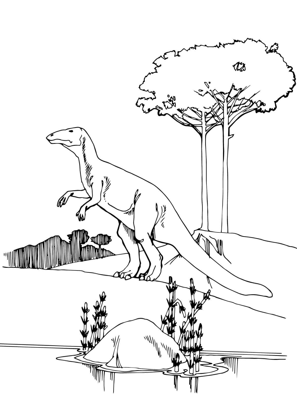Раскраска Камптозавр