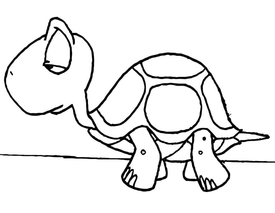 Раскраска Черепаха 9
