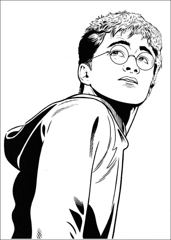 Раскраска Гарри Поттер 9
