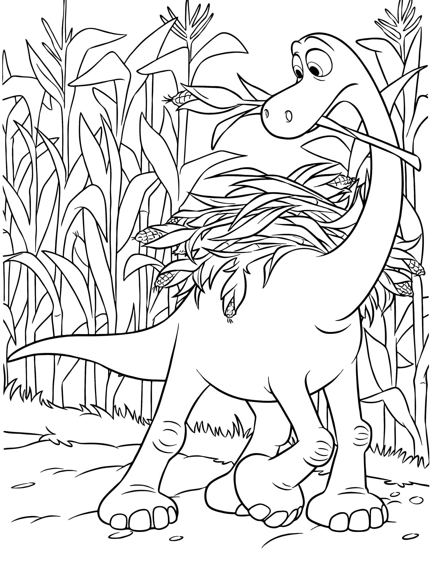 Раскраска Хороший динозавр (12) - Бесплатнo Pаспечатать или Cкачать Oнлайн