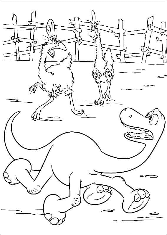 Раскраска Хороший динозавр (18)
