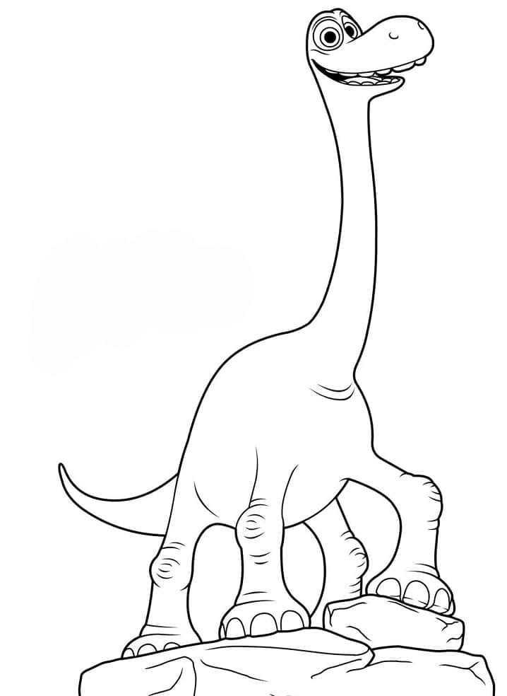 Раскраска Хороший динозавр (20)