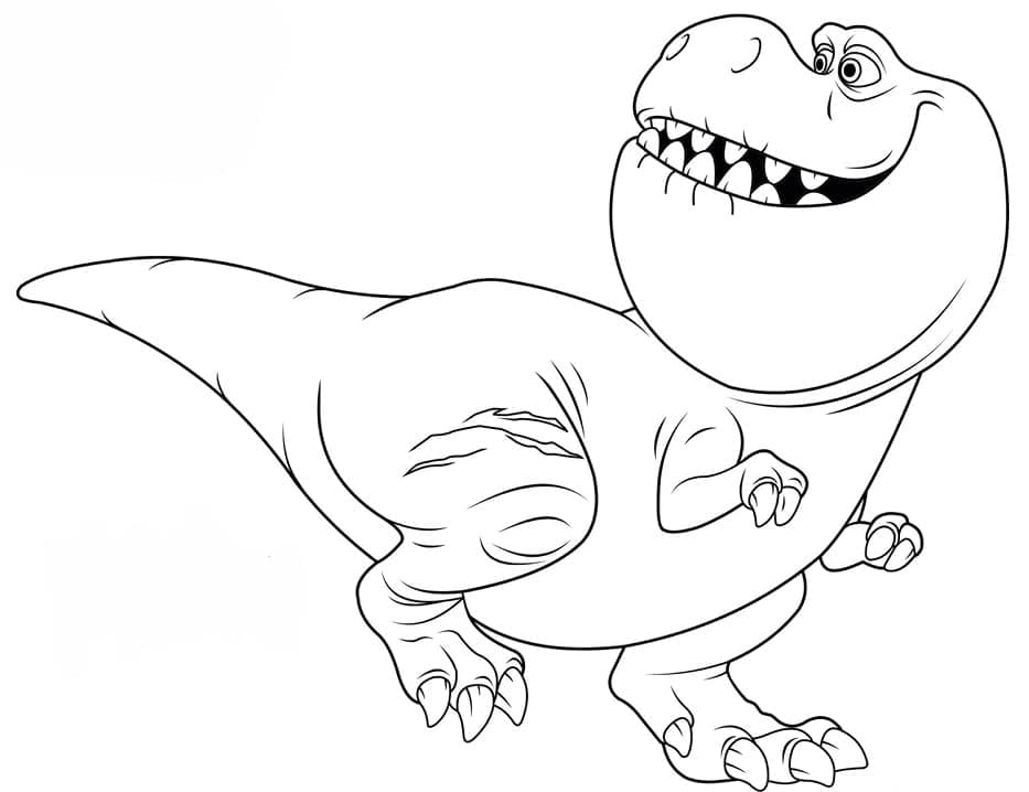 Раскраска Хороший динозавр (26)
