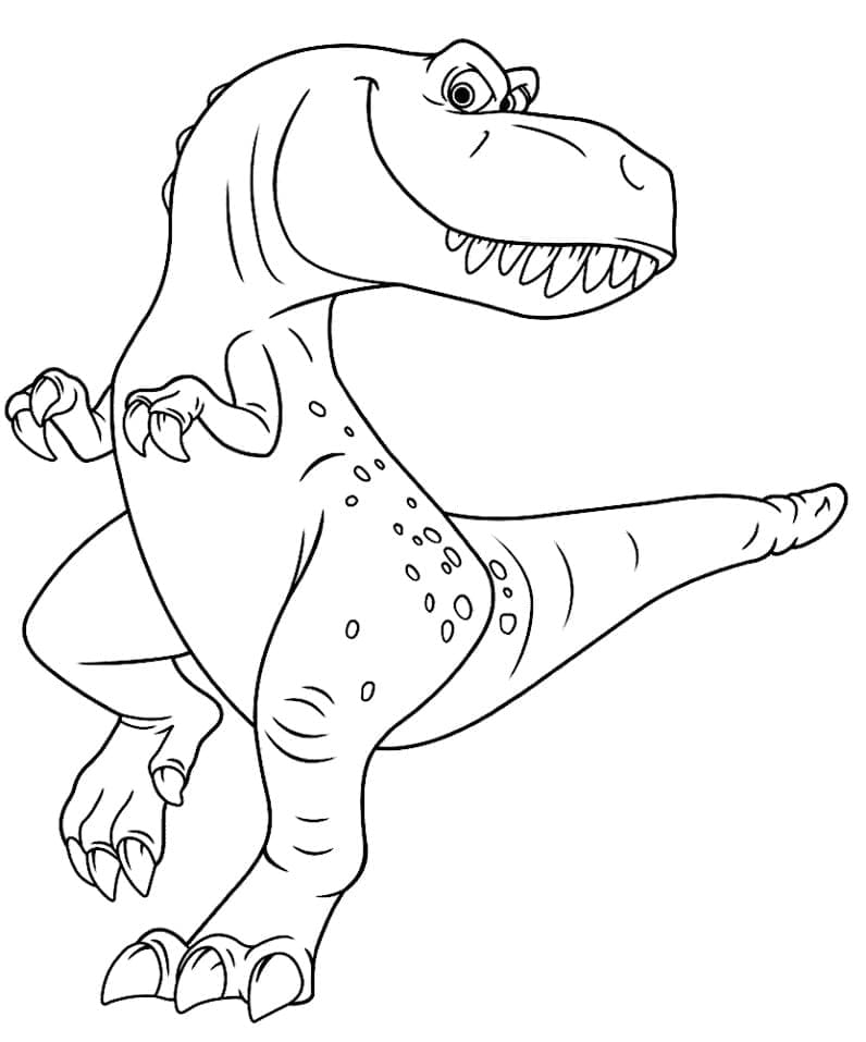 Раскраска Хороший динозавр (27)