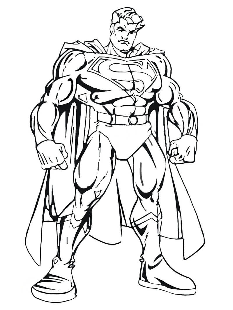 Раскраска классный супермен 1