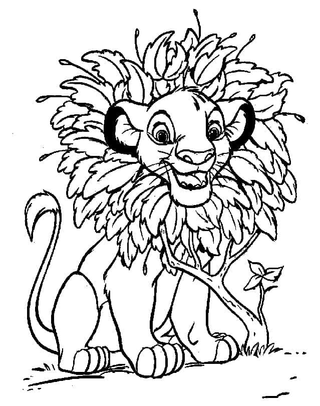 Раскраска Король Лев 11