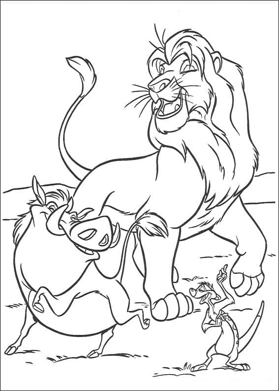 Раскраска Король Лев 31