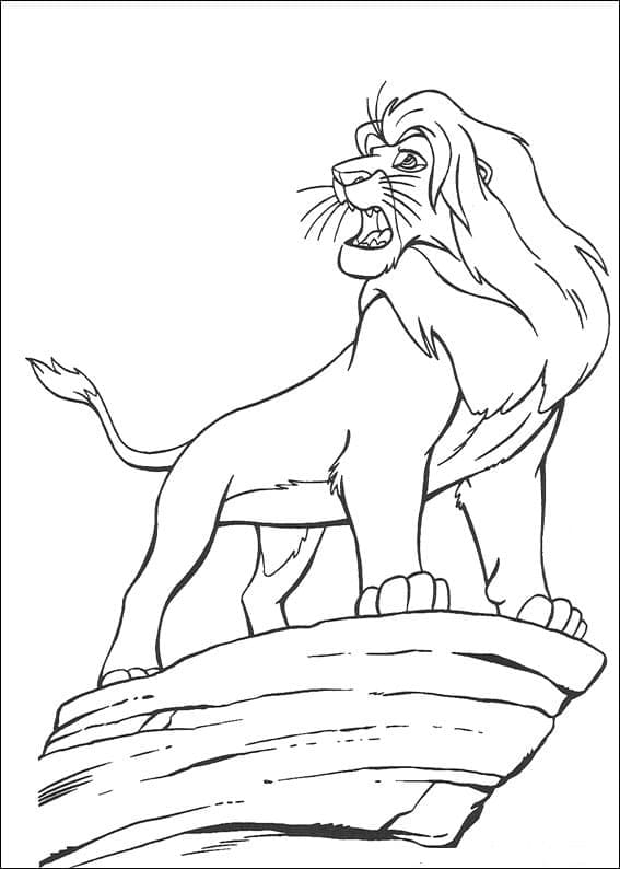 Раскраска Король Лев 4