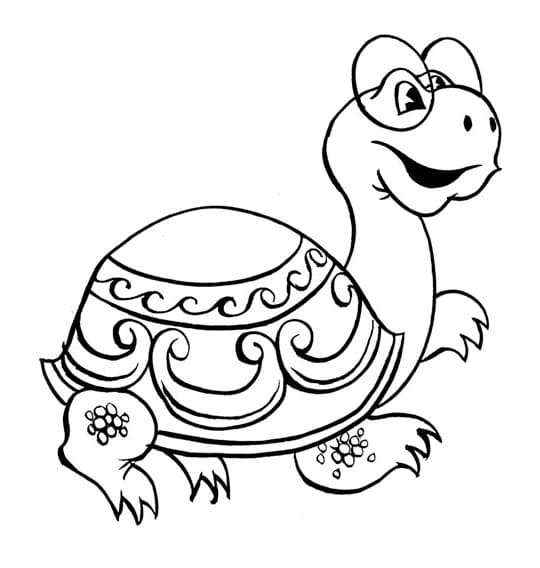 Раскраска Львенок и черепаха 2