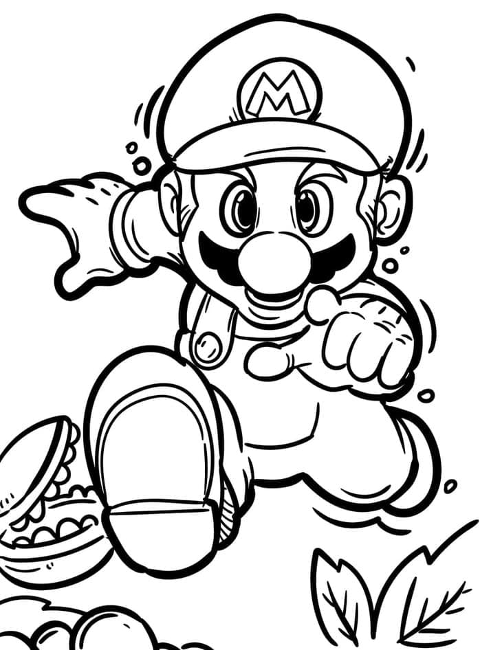 Раскраска Марио (12)