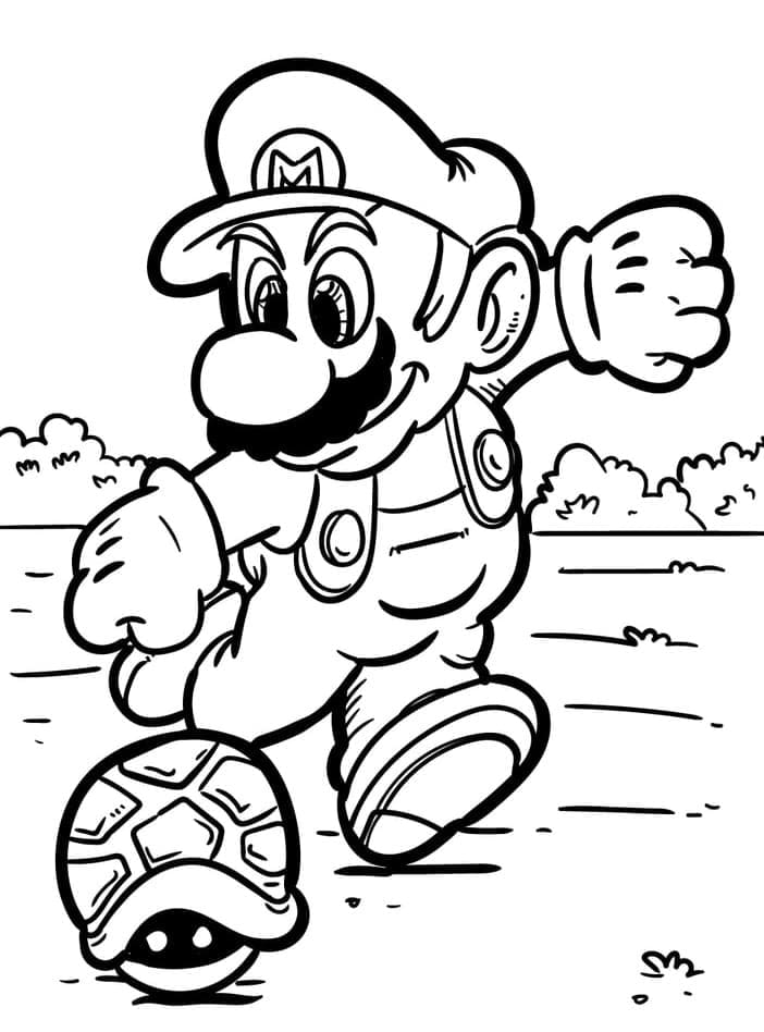 Раскраска Марио (8)