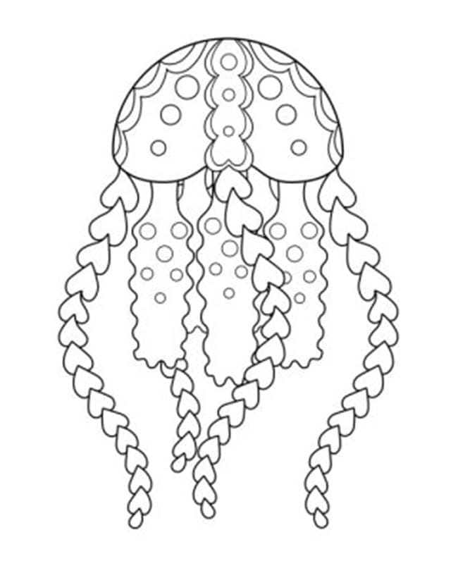 Раскраска Медуза (18)