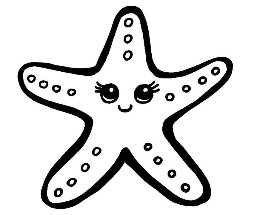 Раскраска raskraska milaya morskaya zvezdaмилая морская звезда