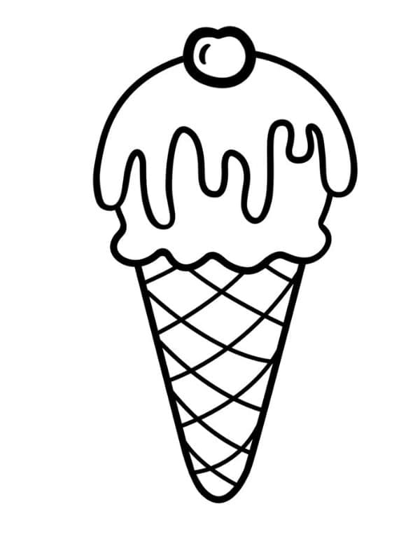 Раскраска Мороженое 12