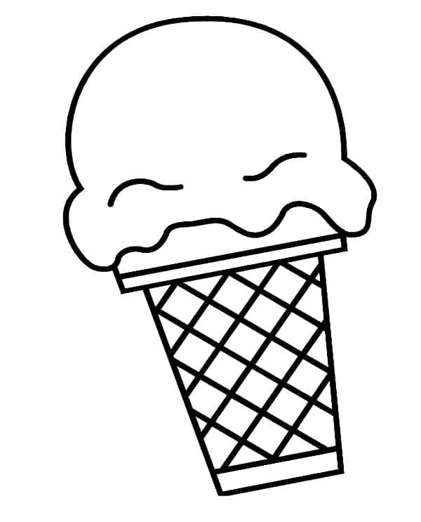 Раскраска Мороженое 15