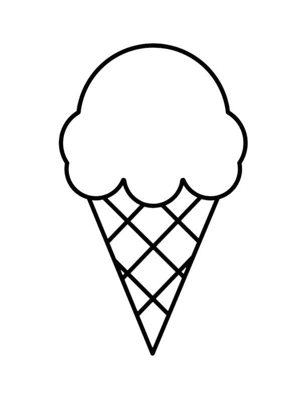 Раскраска Мороженое 18