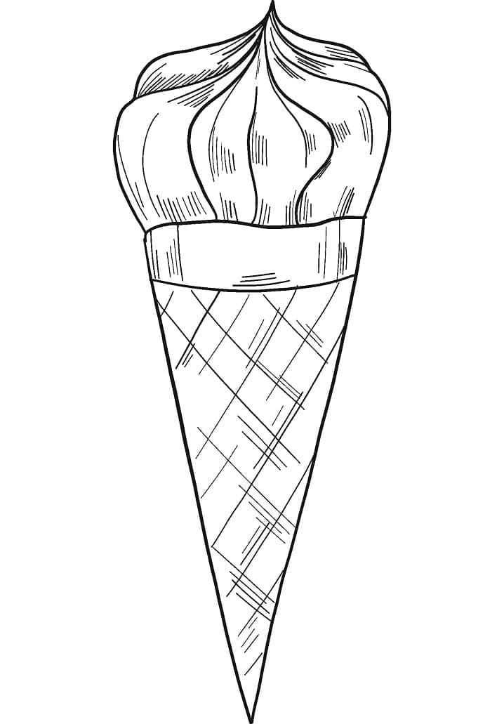 Раскраска Мороженое 2