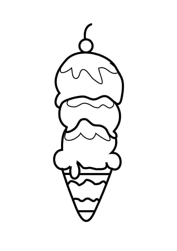 Раскраска Мороженое 8