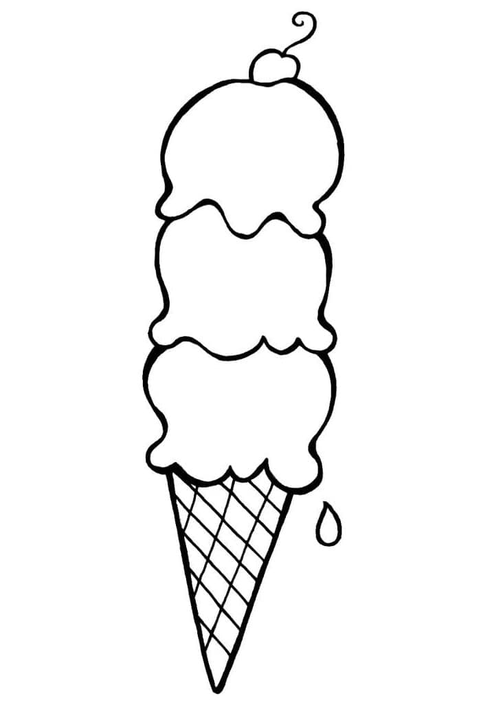 Раскраска Мороженое 9