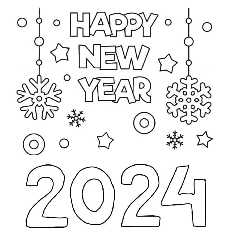 Раскраска Новый год 2024 (5)