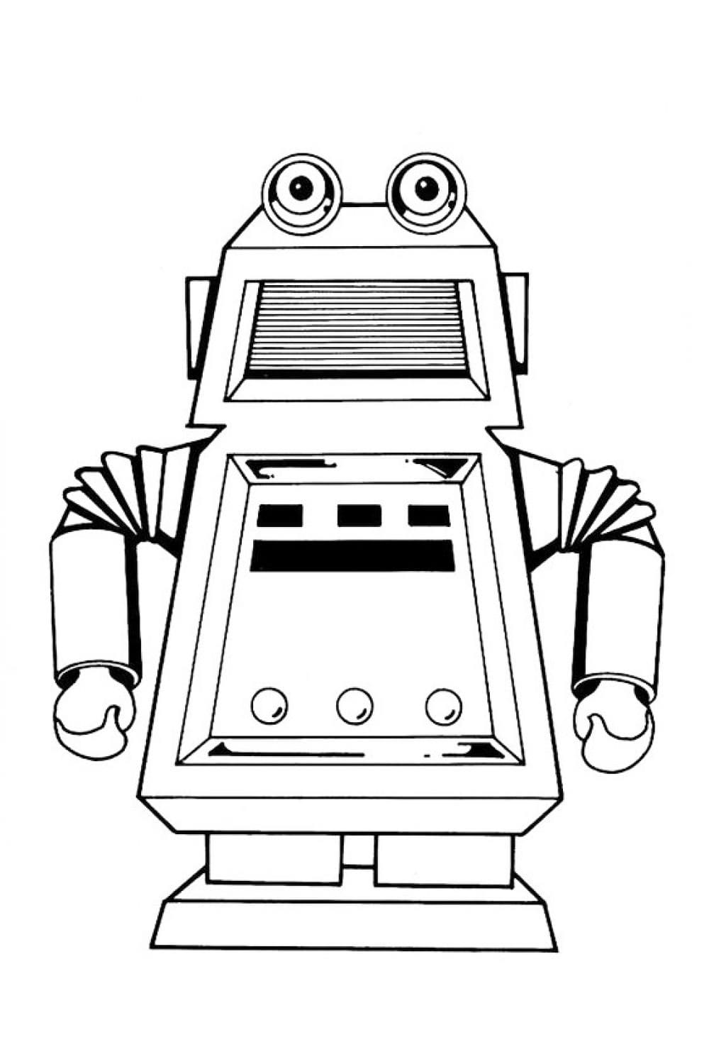 Раскраска Робот-автомат газировки