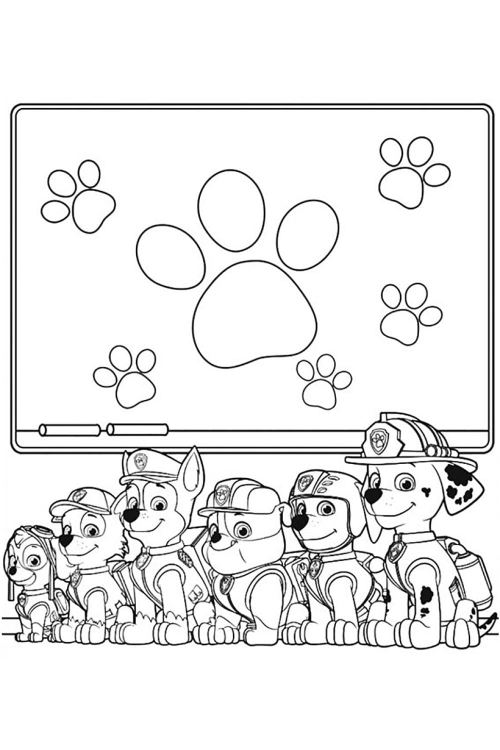 desenhos-para-colorir-patrulha-canina-rocky  Раскраски, Детские раскраски,  Рокки