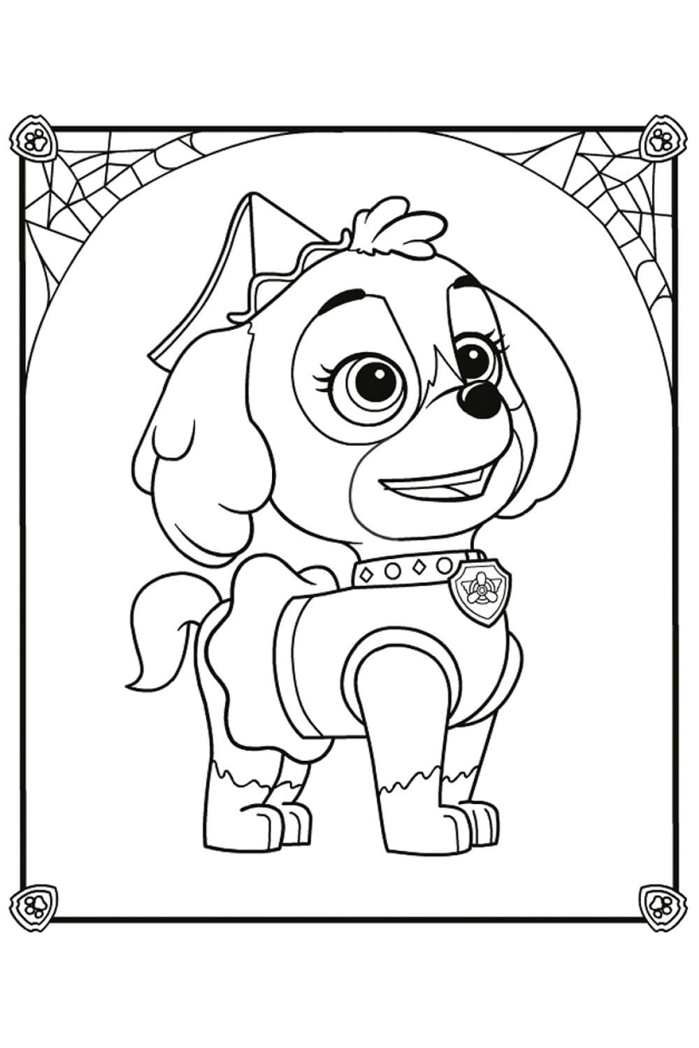 Desenhos da Patrulha Canina para colorir, pintar e imprimir  Раскраски,  Раскраски для печати, Детские раскраски