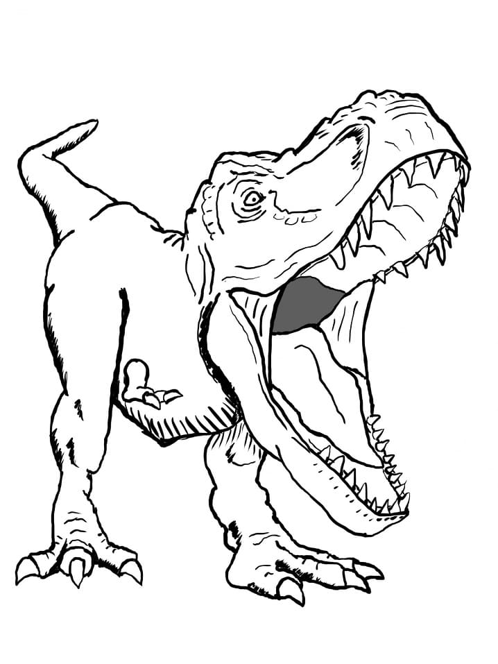 Раскраска Тираннозавр 1