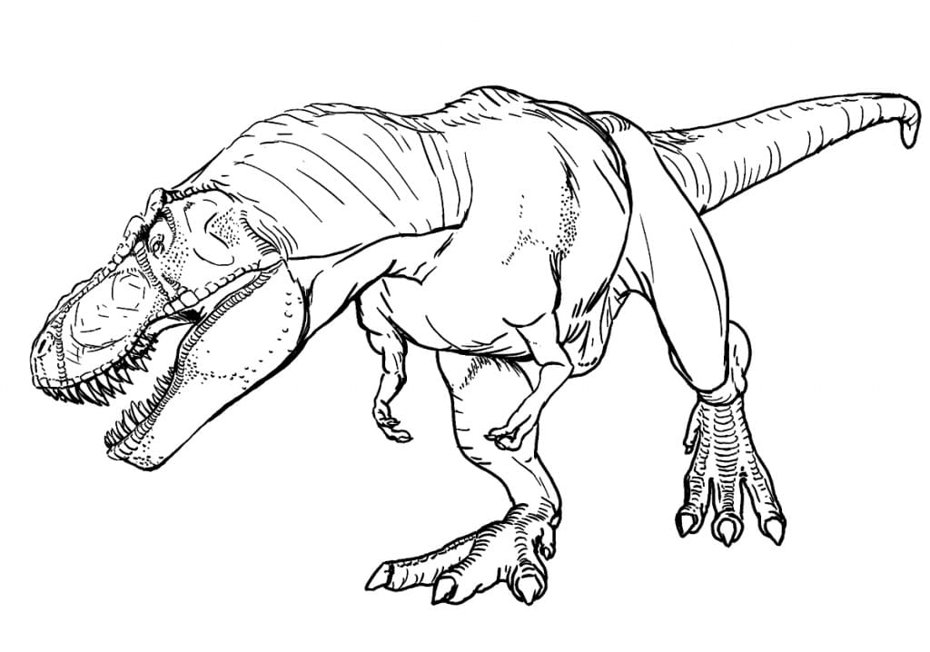 Раскраска Тираннозавр 18