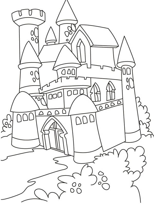 Раскраска Удивительный Замок 2