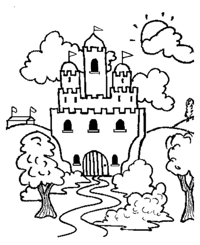 Раскраска Удивительный Замок 5
