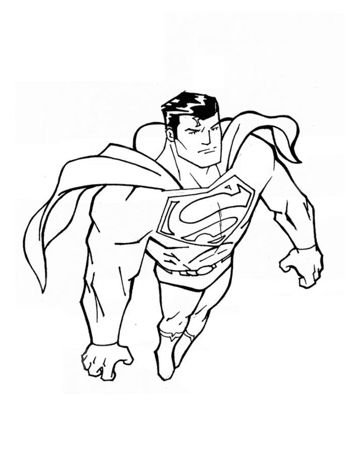 Раскраска супермен в эфире 2